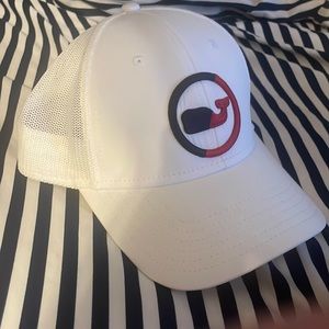 Vineyard Vines white whale dot trucker hat